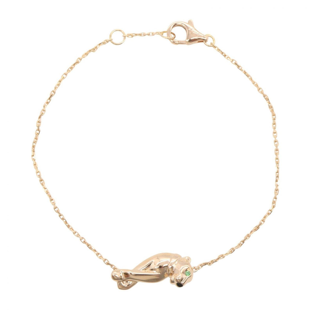 Cartier Bracelet Panthere Tsavorite Onyx 15.5 18k Pink Gold