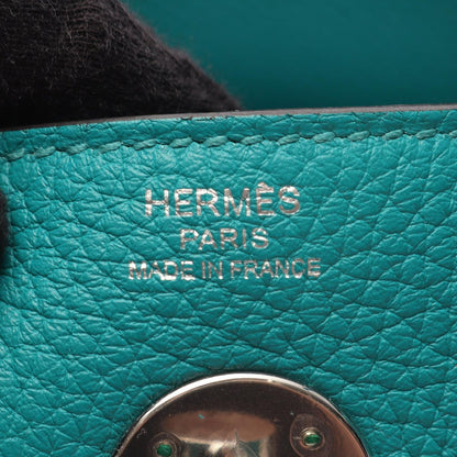 Hermes Shoulder Bag Lindy 26 Blue Paon Leather — view 4