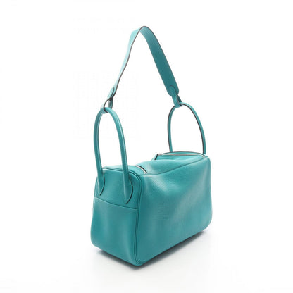 Hermes Shoulder Bag Lindy 26 Blue Paon Leather — view 2