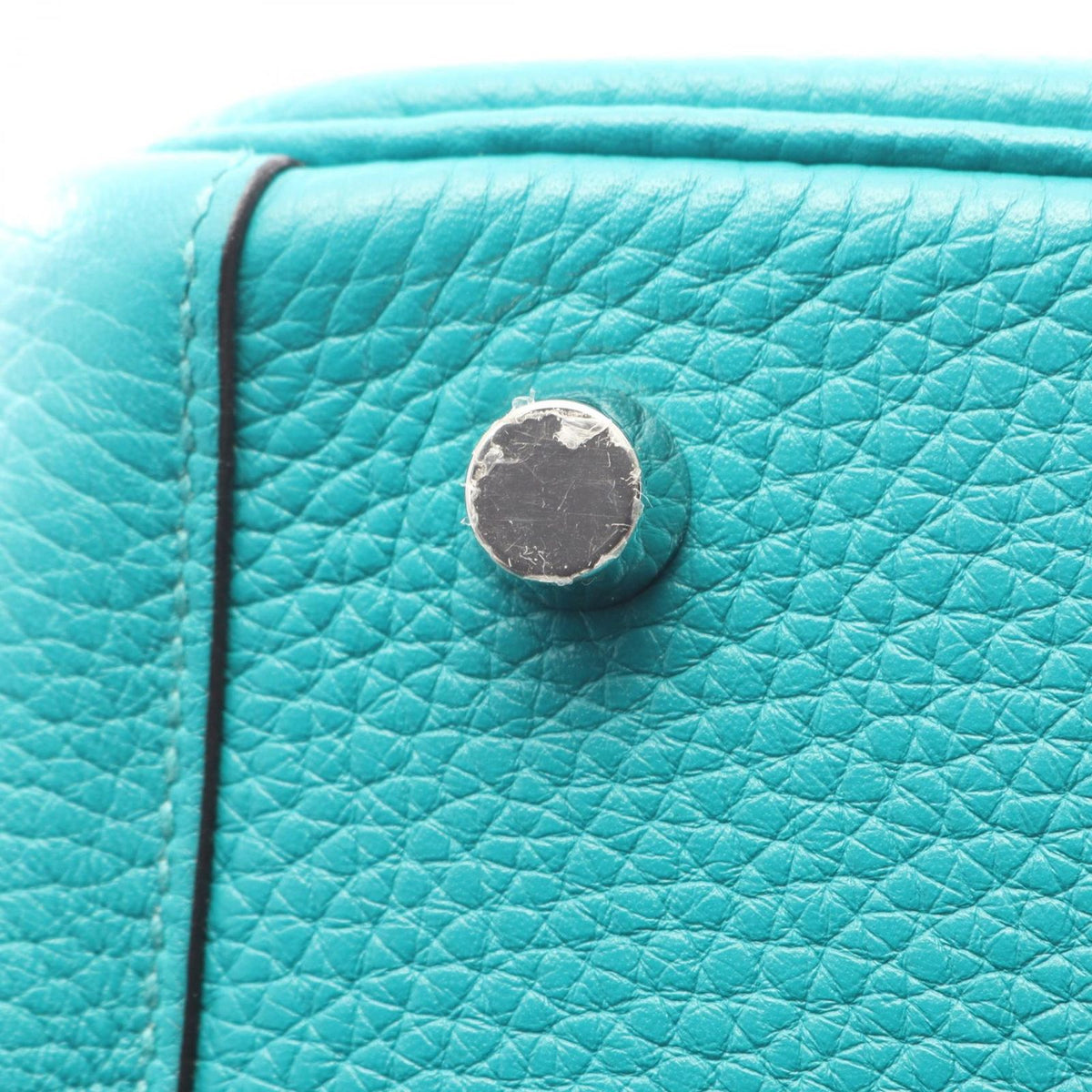 Hermes Shoulder Bag Lindy 26 Blue Paon Leather — view 8