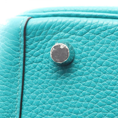 Hermes Shoulder Bag Lindy 26 Blue Paon Leather — view 8