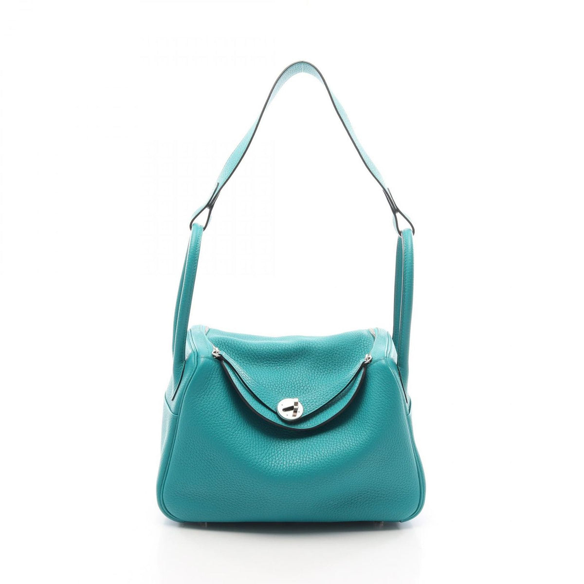 Hermes Shoulder Bag Lindy 26 Blue Paon Leather