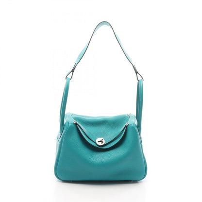 Hermes Shoulder Bag Lindy 26 Blue Paon Leather