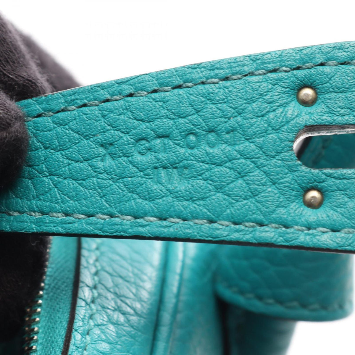 Hermes Shoulder Bag Lindy 26 Blue Paon Leather — view 5