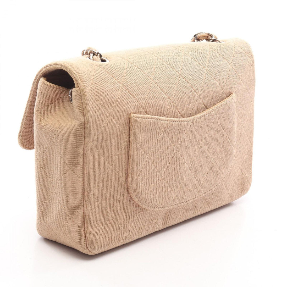Chanel Shoulder Bag Quilted Single Flap Beige Chain — view 2