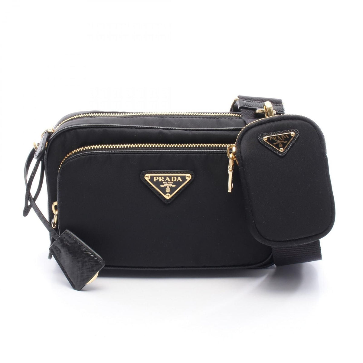 Prada Shoulder Bag Re-Nylon Mini Nylon Leather