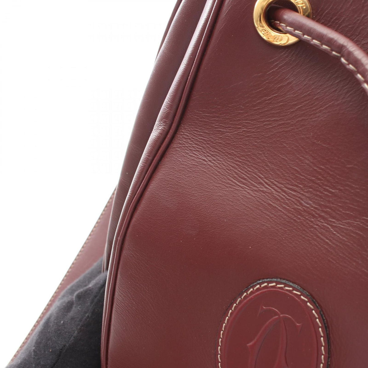 Cartier Bordeaux Must Line Drawstring Bag — view 7