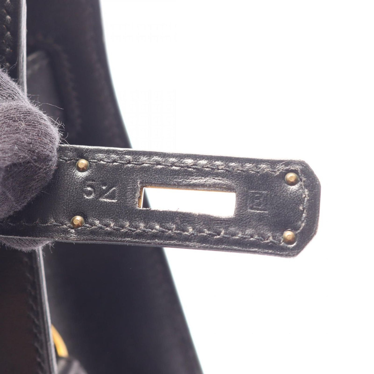 Hermes Shoulder Bag Kelly Sports MM Black Calfskin — view 5