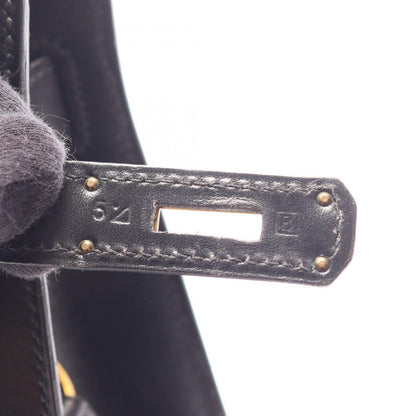 Hermes Shoulder Bag Kelly Sports MM Black Calfskin — view 5
