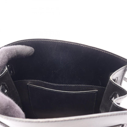 Hermes Shoulder Bag Kelly Sports MM Black Calfskin — view 8