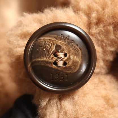 Max Mara Poncho Newterzo Teddy Bear Icon Fleece Cape Coat Brown Silk Jacket — view 8