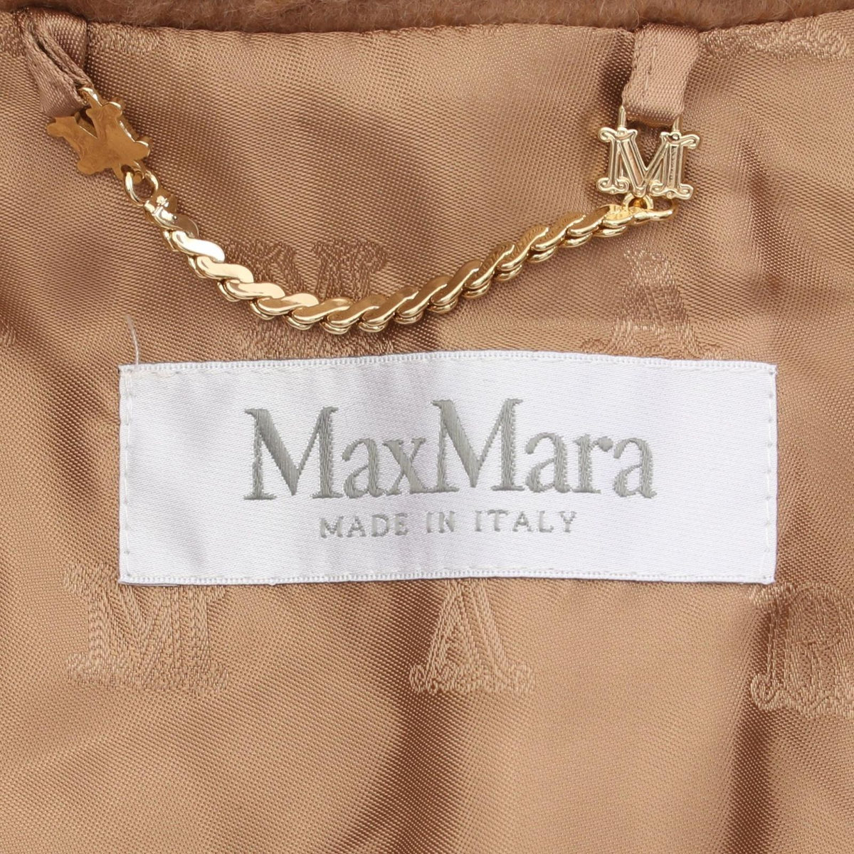 Max Mara Poncho Newterzo Teddy Bear Icon Fleece Cape Coat Brown Silk Jacket — view 3