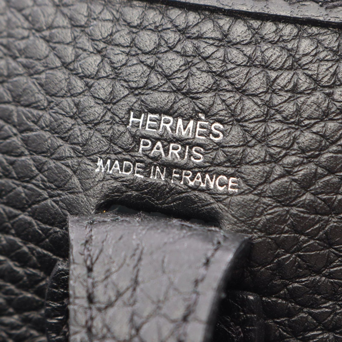Hermes Shoulder Bag Evelyne Amazon TPM Black Leather — view 4