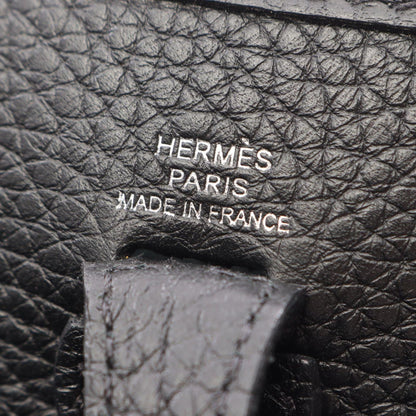 Hermes Shoulder Bag Evelyne Amazon TPM Black Leather — view 4