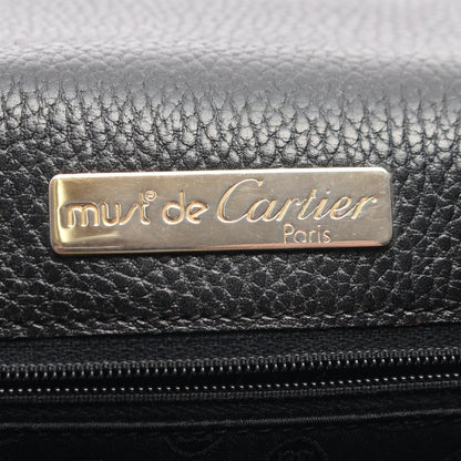 Cartier Shoulder Bag Must Line Black Leather — view 4
