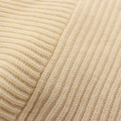 Celine Knit Triomphe Patch White Wool Crew Sweater — view 8