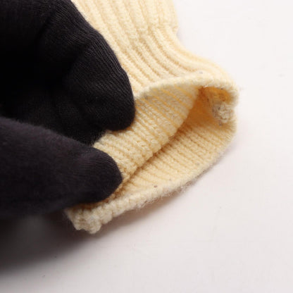 Celine Knit Triomphe Patch White Wool Crew Sweater — view 7