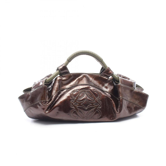 Loewe Handbag Nappa Aire Dark Brown Khaki Leather