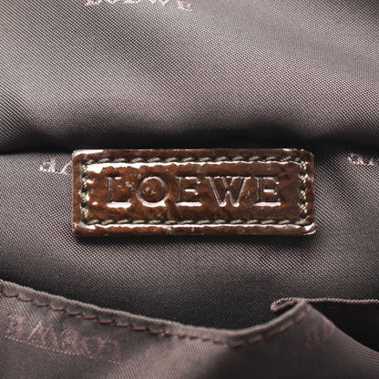 Loewe Handbag Nappa Aire Dark Brown Khaki Leather — view 4