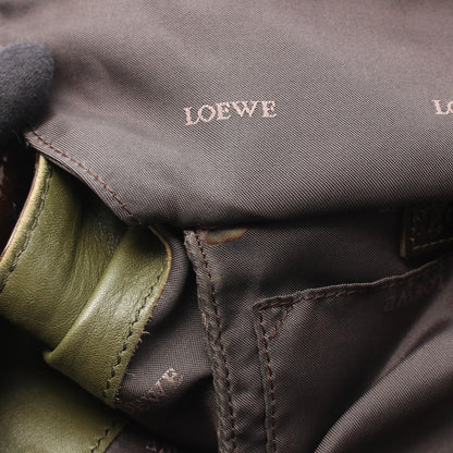 Loewe Handbag Nappa Aire Dark Brown Khaki Leather — view 7
