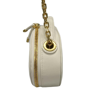 Dior Shoulder Bag CD Signature Oval White Leather — view 4