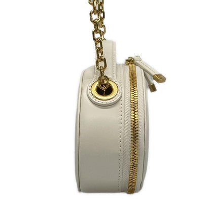 Dior Shoulder Bag CD Signature Oval White Leather — view 2