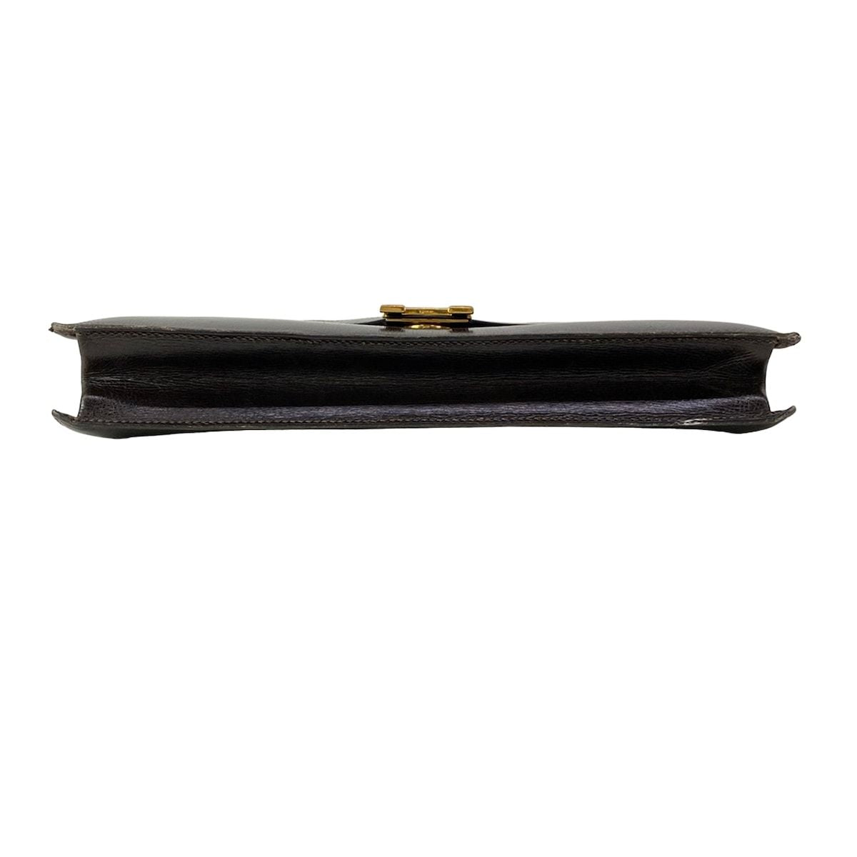 Hermes Shoulder Bag Liddy Dark Brown Gold — view 5