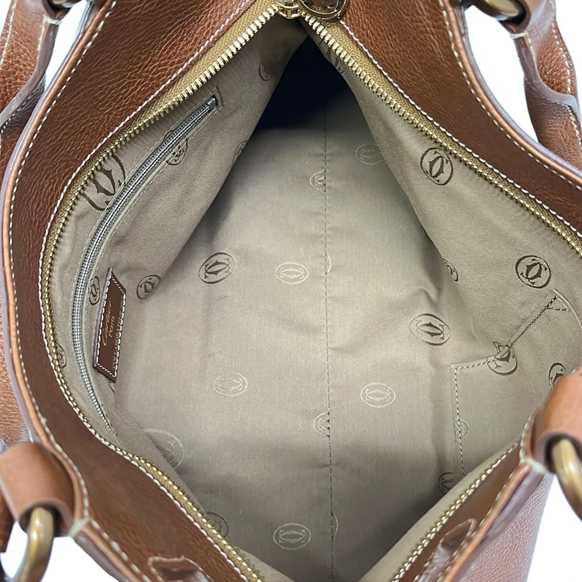 Cartier Handbag Marcello Brown Leather — view 7
