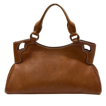 Cartier Handbag Marcello Brown Leather