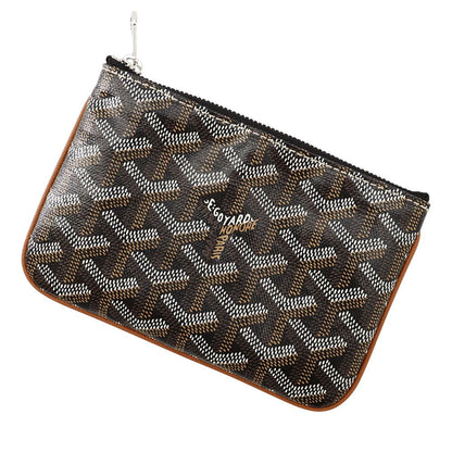 Goyard Pouch Senat Mini Leather Case Black