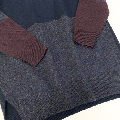 Celine Switchable Knit Dress Knee-Length Wool Cashmere Blend Long Sleeve — view 5