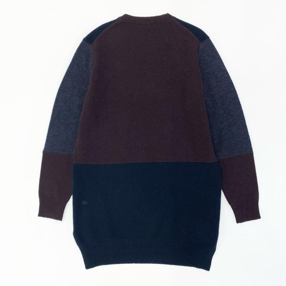 Celine Switchable Knit Dress Knee-Length Wool Cashmere Blend Long Sleeve — view 3