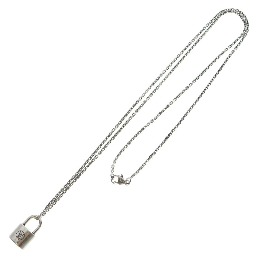 Louis Vuitton Lock It Neck Lace Necklace Padlock Motif Silver — view 2