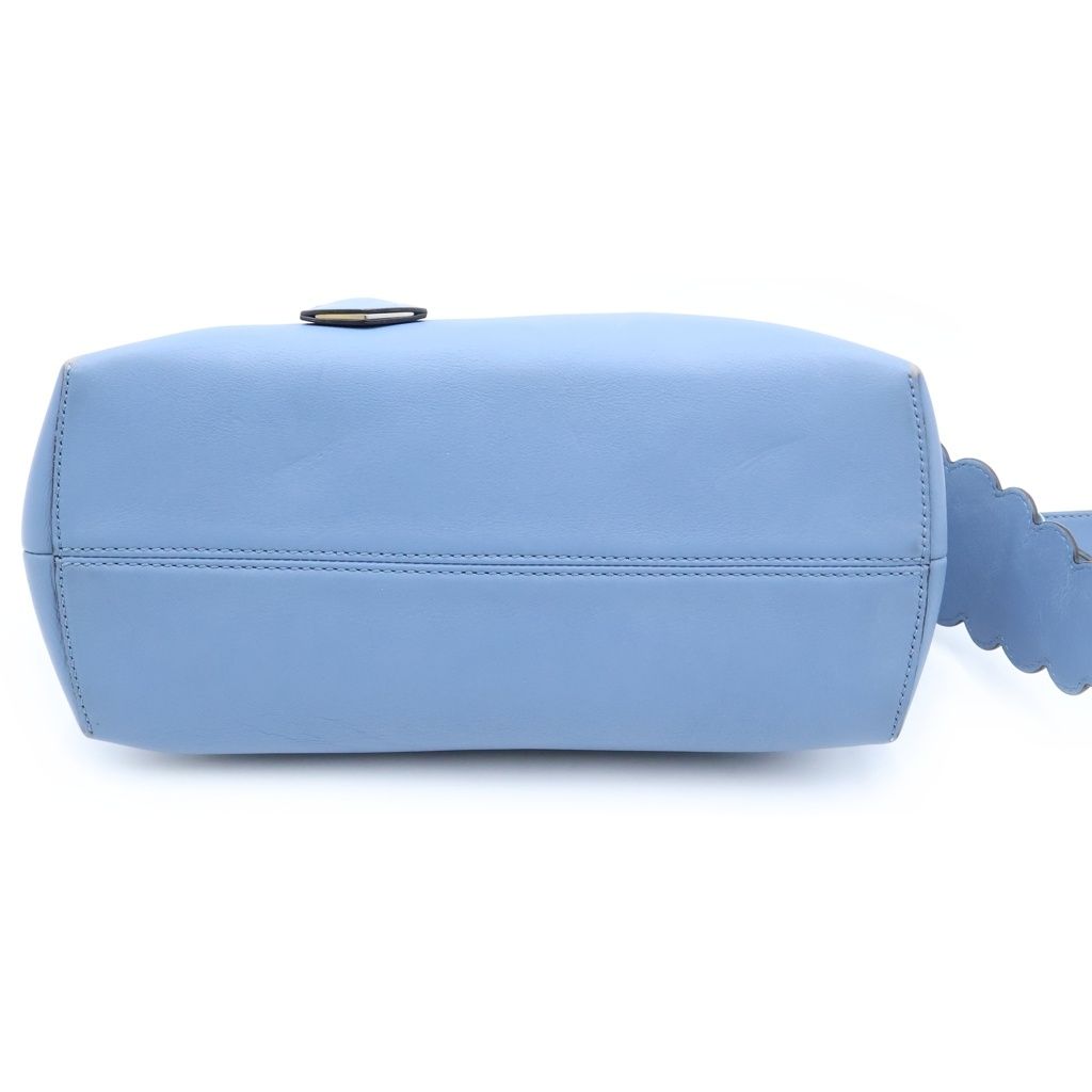 Fendi by the Way Medium Leather 2-Way Bag Silver Blue — view 4
