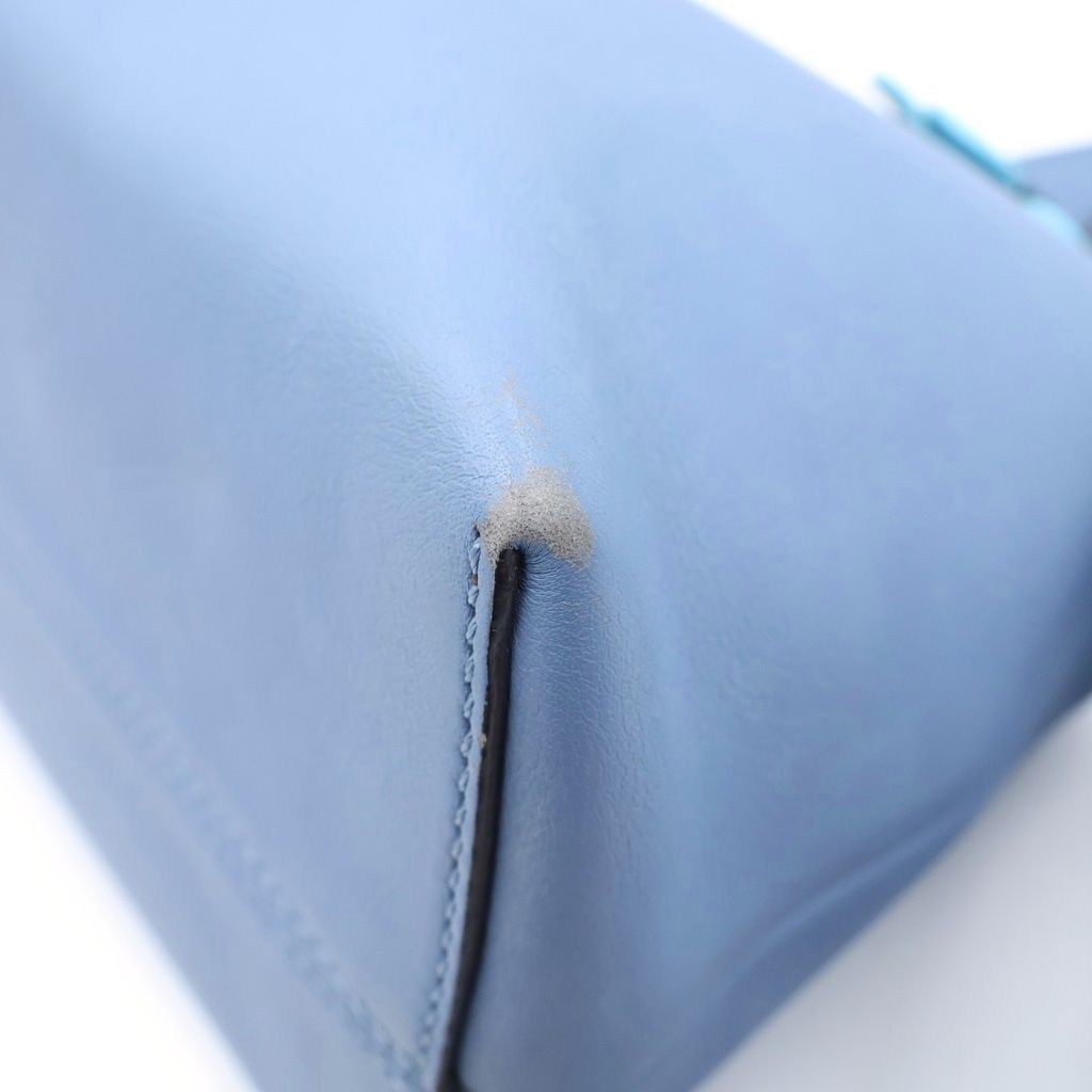 Fendi by the Way Medium Leather 2-Way Bag Silver Blue — view 5