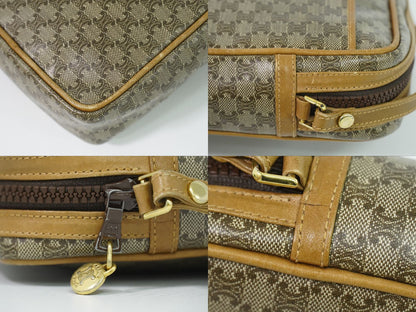 Celine Macadam Shoulder Bag Pochette Brown — view 7