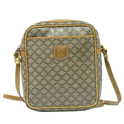 Celine Macadam Shoulder Bag Pochette Brown