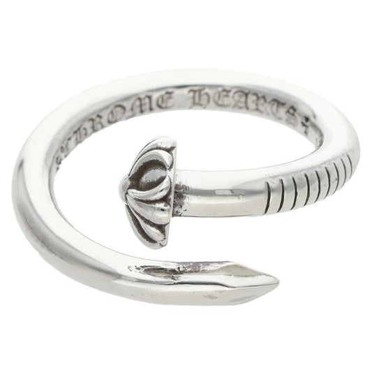 Chrome Hearts Nail Crsball Cross Ball Silver Ring