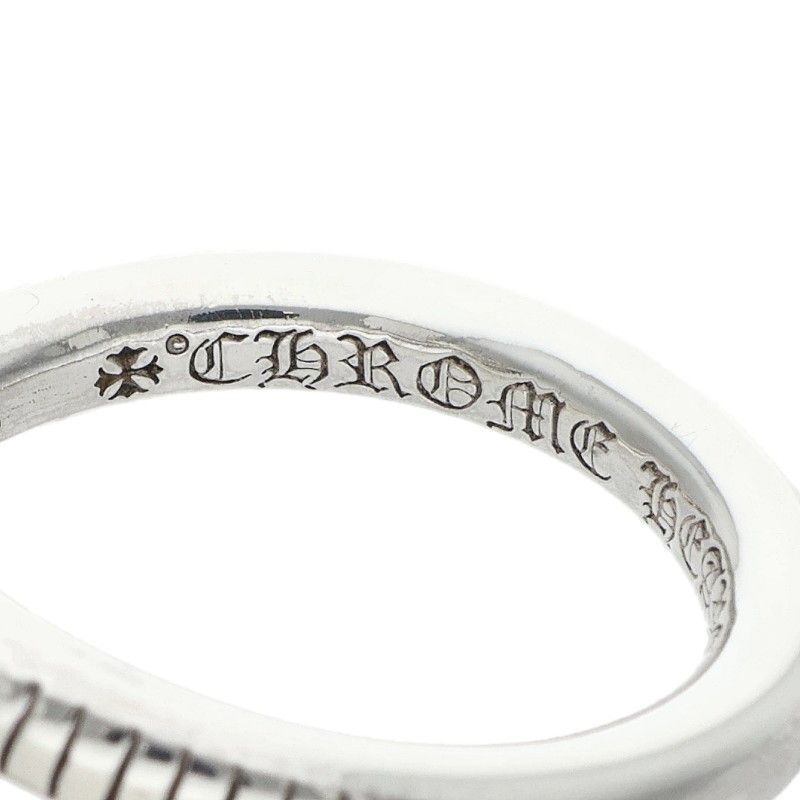 Chrome Hearts Nail Crsball Cross Ball Silver Ring — view 3