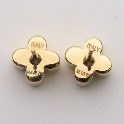Louis Vuitton Earrings Boucles D'oreilles Fast Flower Metal Gold Monogram Plated — view 5