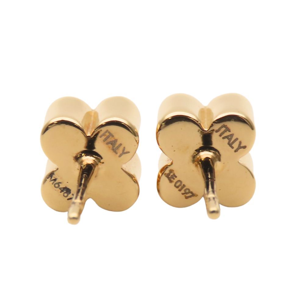 Louis Vuitton Earrings Boucles D'oreilles Fast Flower Metal Gold Monogram Plated — view 3