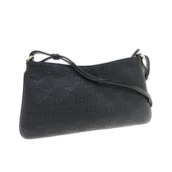 Gucci Guccissima 2-Way Shoulder Bag Black — view 3