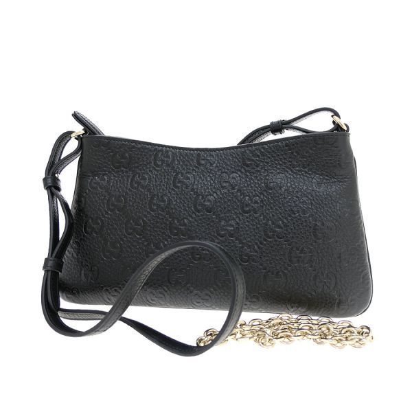 Gucci Guccissima 2-Way Shoulder Bag Black
