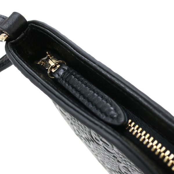 Gucci Guccissima 2-Way Shoulder Bag Black — view 5