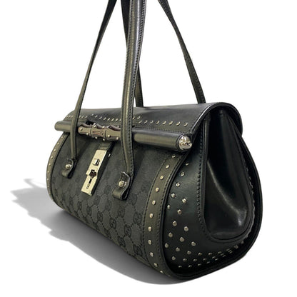 Gucci Tom Ford Era Studded Bamboo Bag Black — view 4