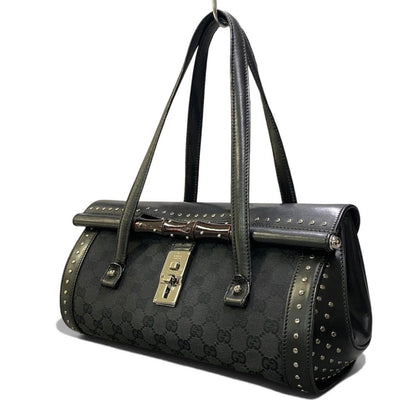 Gucci Tom Ford Era Studded Bamboo Bag Black — view 2