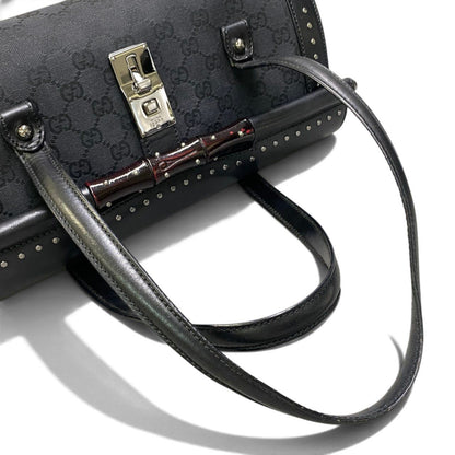 Gucci Tom Ford Era Studded Bamboo Bag Black — view 6