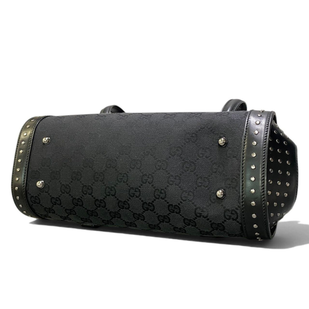 Gucci Tom Ford Era Studded Bamboo Bag Black — view 7