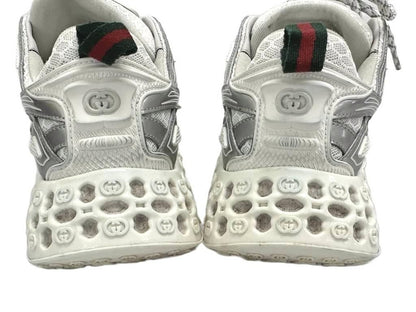 Gucci T Cube Demetra Mesh GG Sole Low Top Sneakers Silver White — view 7