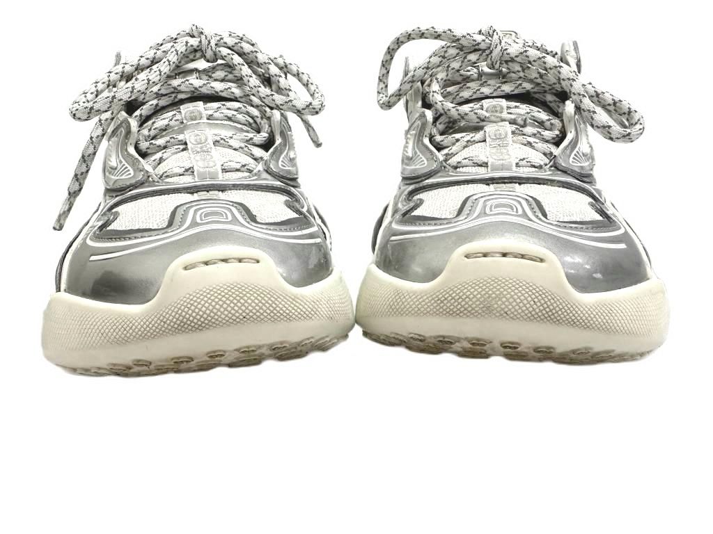 Gucci T Cube Demetra Mesh GG Sole Low Top Sneakers Silver White — view 6